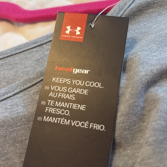 Under Armour Heat Gear The Rock Loose Crop Top Size Small - Picture 7 of 8